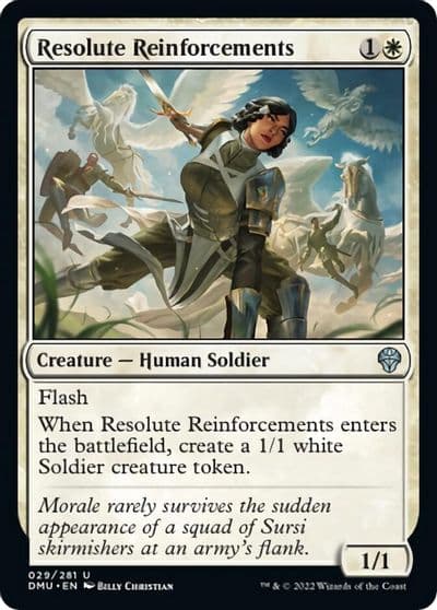 Resolute Reinforcements Dominaria United Magic card