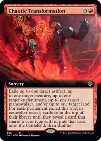 Chaotic Transformation Extended Art Dominaria United Magic card