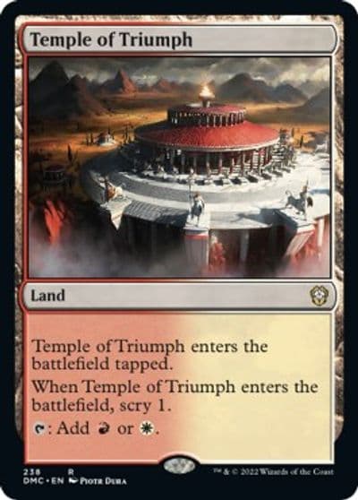 Temple of Triumph Commander: Dominaria United Magic card