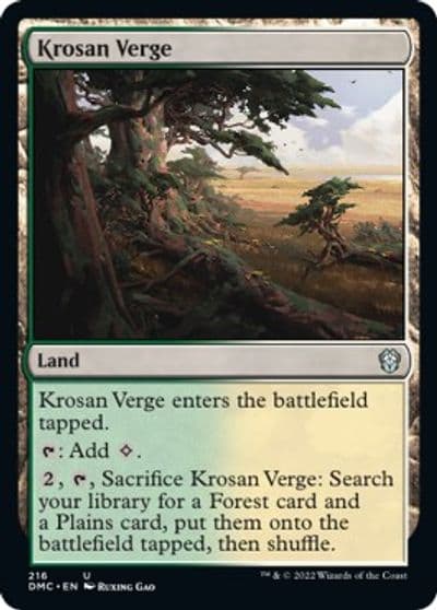 Krosan Verge Commander: Dominaria United Magic card