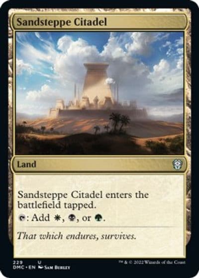 Sandsteppe Citadel Commander: Dominaria United Magic card