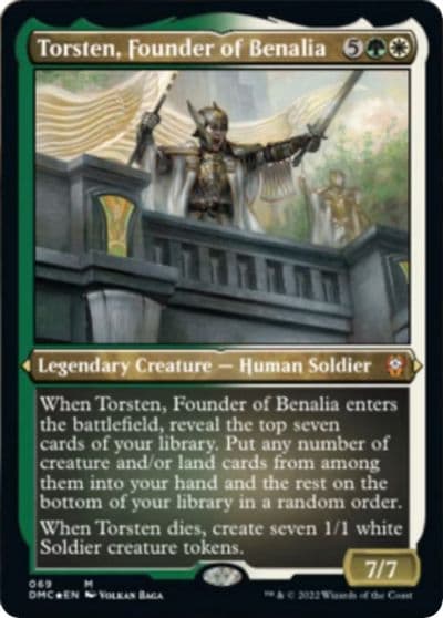 Torsten Founder of Benalia Foil Etched Commander: Dominaria United Magic card