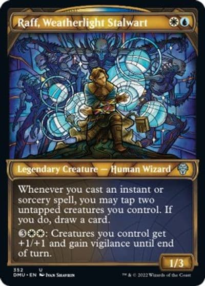 Raff Weatherlight Stalwart Textured Foil Dominaria United Magic card