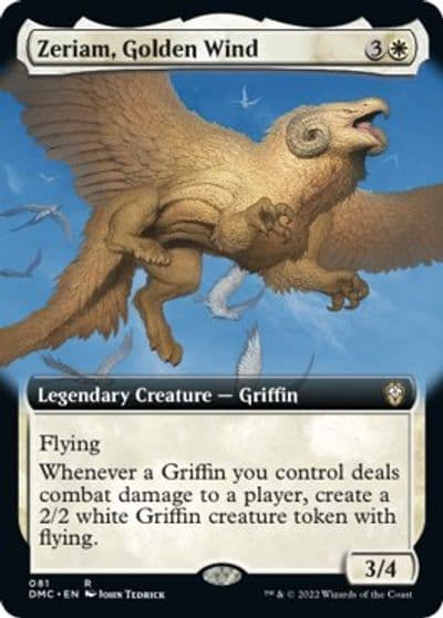 Zeriam Golden Wind Extended Art Commander: Dominaria United Magic card