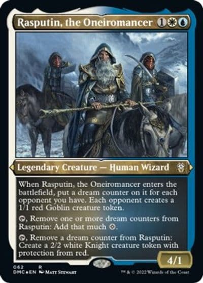 Rasputin the Oneiromancer Foil Etched Commander: Dominaria United Magic card