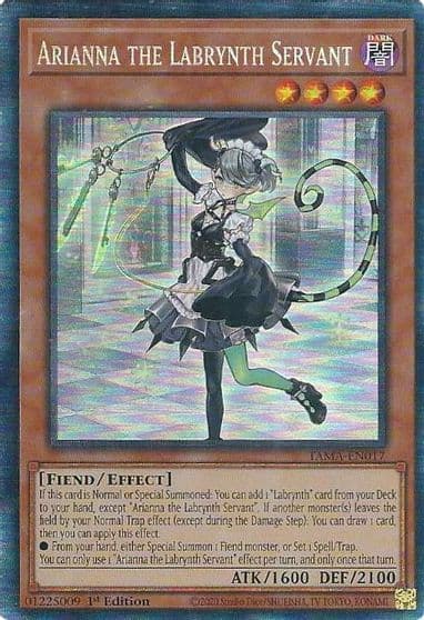 Arianna the Labrynth Servant CR Tactical Masters Yu-Gi-Oh! card