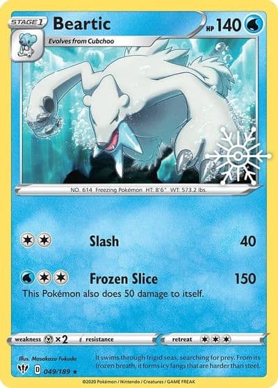 Beartic (Holiday Calendar) Miscellaneous Cards & Products Pokemon card