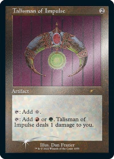 Talisman of Impulse Retro Frame Foil Etched Secret Lair Drop Series Magic card