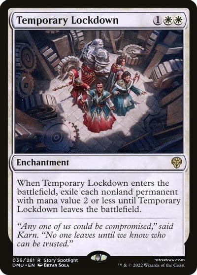 Temporary Lockdown Dominaria United Magic card