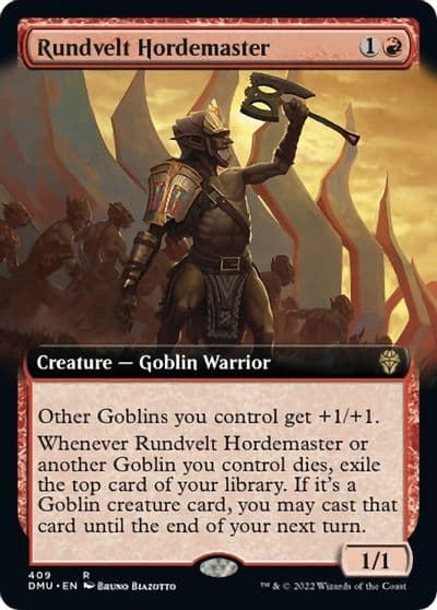 Rundvelt Hordemaster Extended Art Dominaria United Magic card