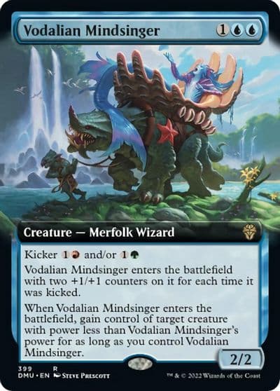Vodalian Mindsinger Extended Art Dominaria United Magic card
