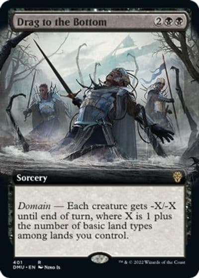 Drag to the Bottom Extended Art Dominaria United Magic card
