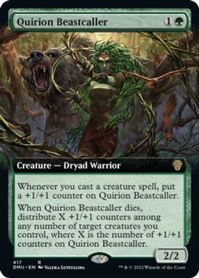 Quirion Beastcaller Extended Art Dominaria United Magic card