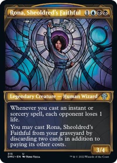 Rona Sheoldreds Faithful Showcase Dominaria United Magic card
