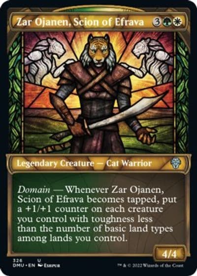 Zar Ojanen Scion of Efrava Showcase Dominaria United Magic card