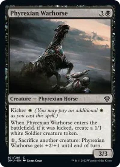 Phyrexian Warhorse Dominaria United Magic card