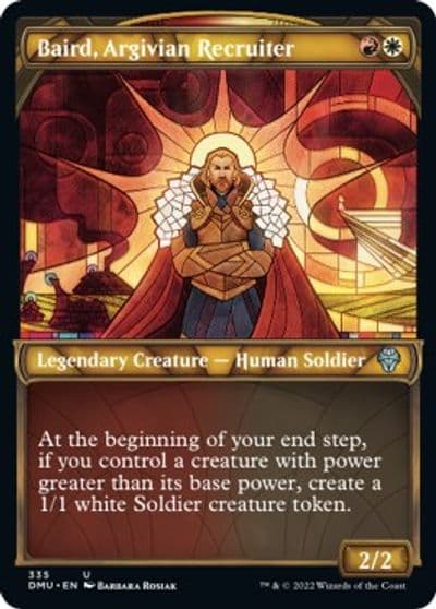Baird Argivian Recruiter Textured Foil Dominaria United Magic card