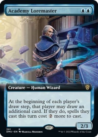 Academy Loremaster Extended Art Dominaria United Magic card