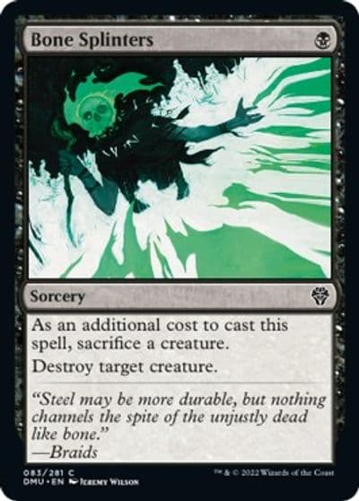 Bone Splinters Dominaria United Magic card