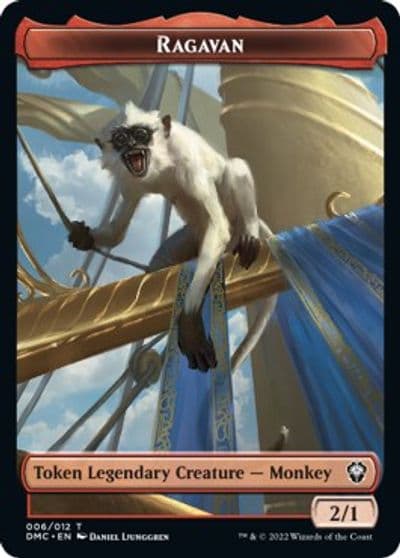 Ragavan Treasure Double Sided Token Commander: Dominaria United Magic card
