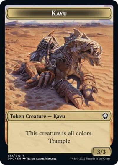 Kavu Bear Double Sided Token Commander: Dominaria United Magic card
