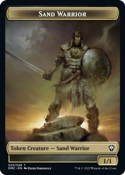 Sand Warrior Token Commander: Dominaria United Magic card