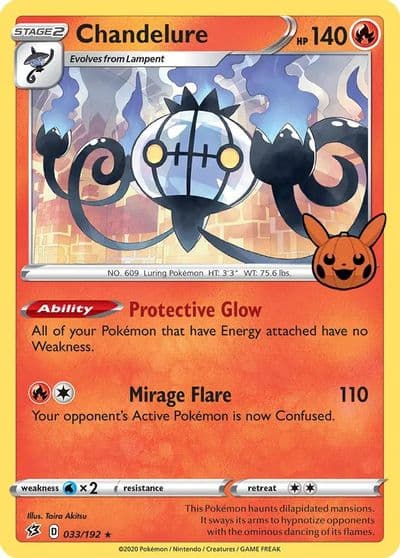 Chandelure Trick or Trade BOOster Bundle Pokemon card