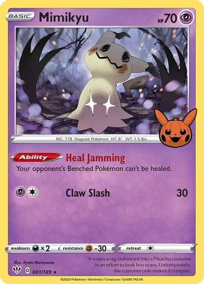 Mimikyu Trick or Trade BOOster Bundle Pokemon card