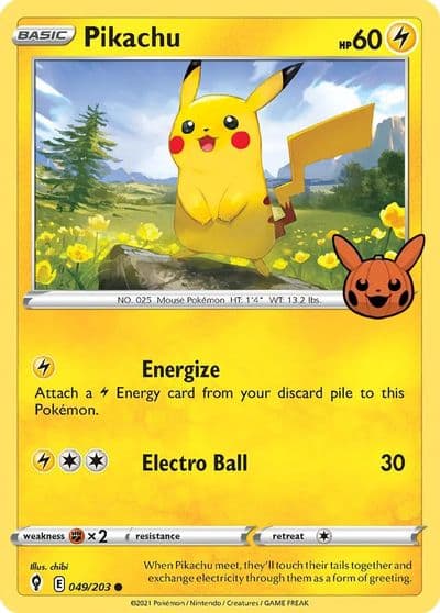 Pikachu Trick or Trade BOOster Bundle Pokemon card