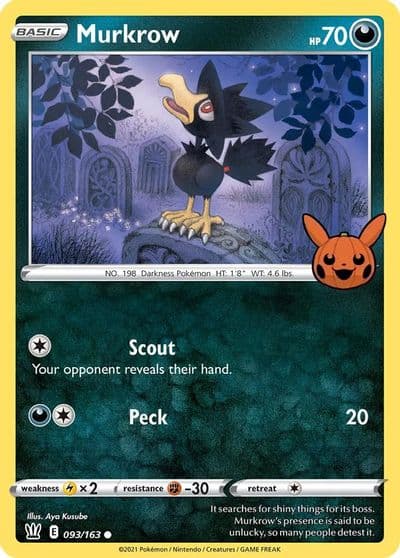Murkrow Trick or Trade BOOster Bundle Pokemon card