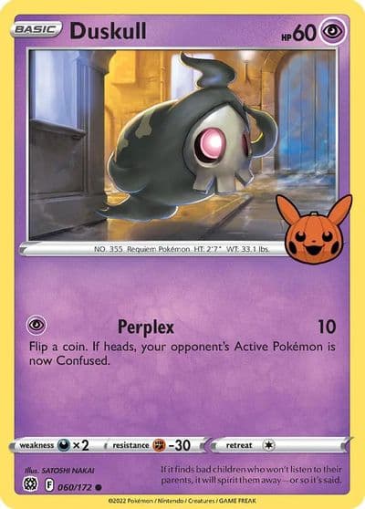 Duskull Trick or Trade BOOster Bundle Pokemon card