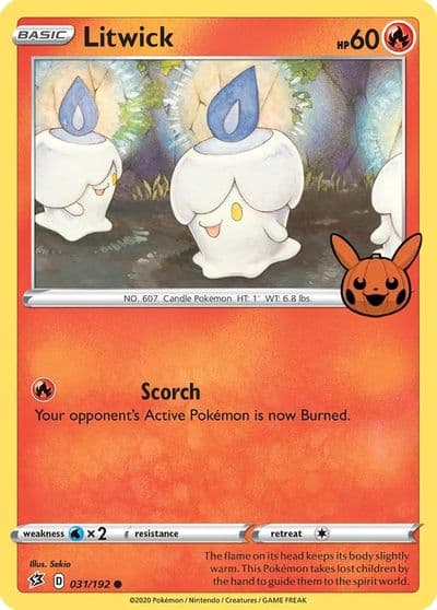 Litwick Trick or Trade BOOster Bundle Pokemon card