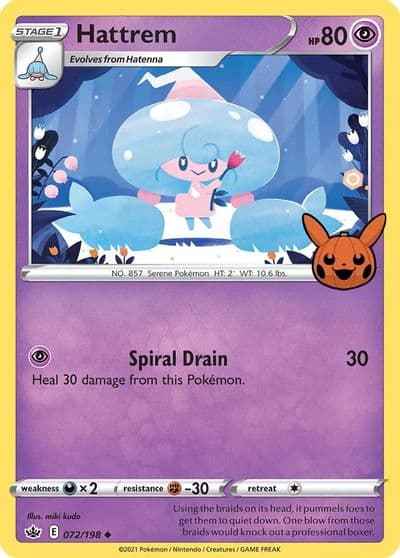 Hattrem Trick or Trade BOOster Bundle Pokemon card