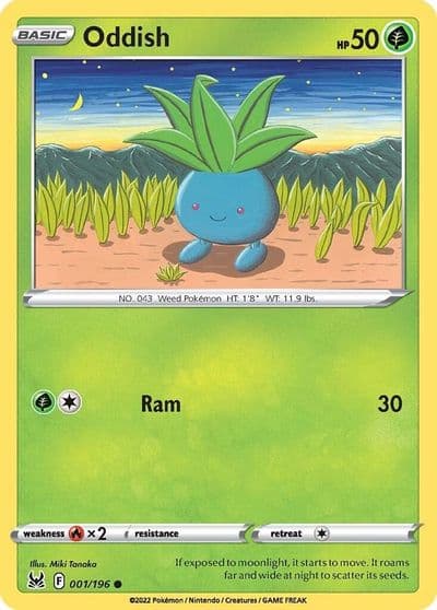 Oddish SWSH11: Lost Origin Pokemon card