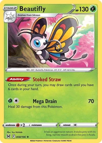 Beautifly SWSH11: Lost Origin Pokemon card