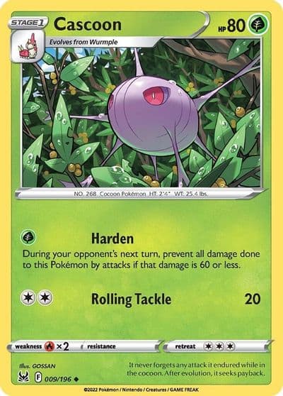 Cascoon SWSH11: Lost Origin Pokemon card