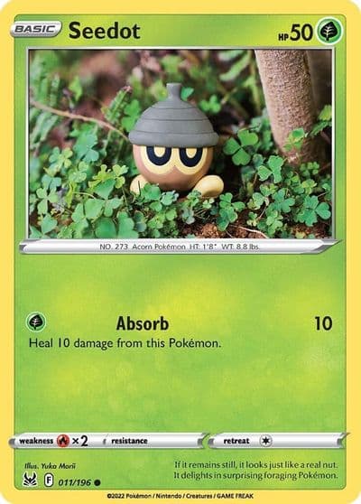 Seedot SWSH11: Lost Origin Pokemon card
