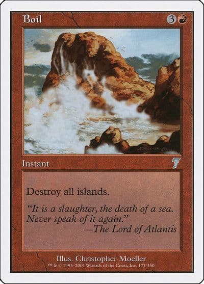 Boil 7th Edition Magic card