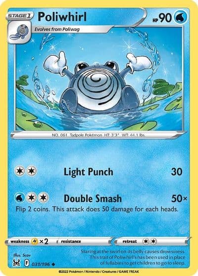 Poliwhirl SWSH11: Lost Origin Pokemon card