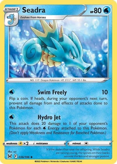 Seadra SWSH11: Lost Origin Pokemon card