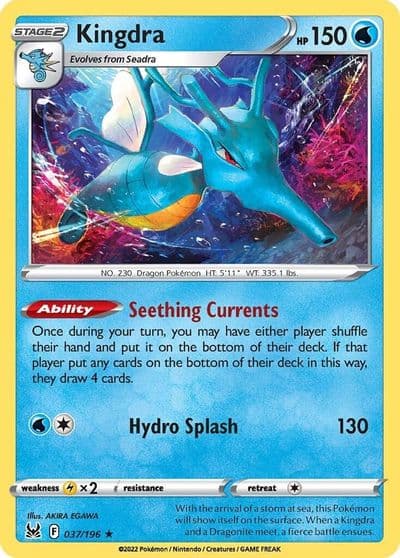 Kingdra SWSH11: Lost Origin Pokemon card