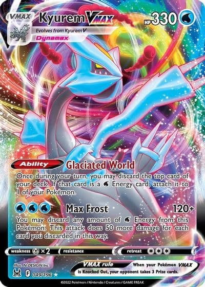 Kyurem VMAX SWSH11: Lost Origin Pokemon card