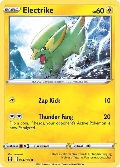 Electrike SWSH11: Lost Origin Pokemon card