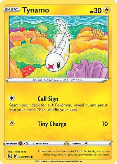 Tynamo SWSH11: Lost Origin Pokemon card