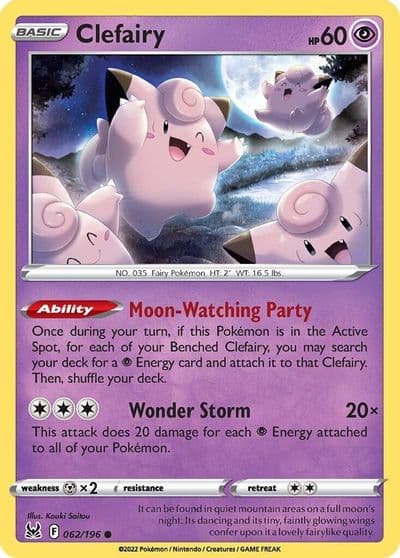 Clefairy SWSH11: Lost Origin Pokemon card