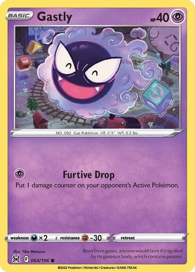 Gastly SWSH11: Lost Origin Pokemon card