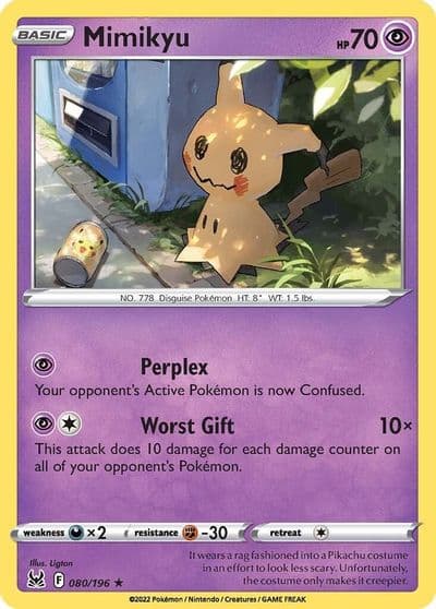 Mimikyu SWSH11: Lost Origin Pokemon card
