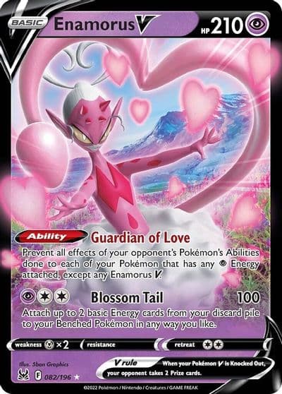 Enamorus V SWSH11: Lost Origin Pokemon card