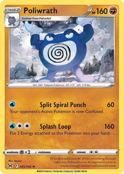 Poliwrath SWSH11: Lost Origin Pokemon card