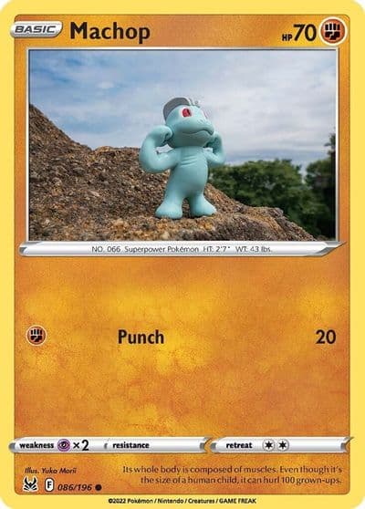 Machop SWSH11: Lost Origin Pokemon card